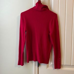 Talbots sweater turtleneck in large red